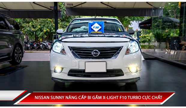 NISSAN SUNNY NÂNG CẤP BI GẦM X-LIGHT F10 TURBO CỰC CHẤT